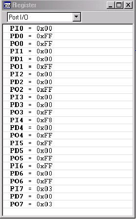 圖14. IAR Embedded Workbench顯示的Register內(nèi)容