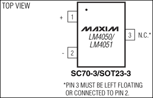 LM4050、LM4051：引腳配置