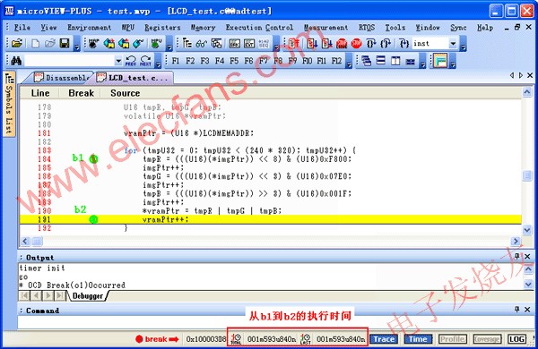 設(shè)置斷點，以進(jìn)行兩條語句間的運行時間的測量 www.www27dydycom.cn
