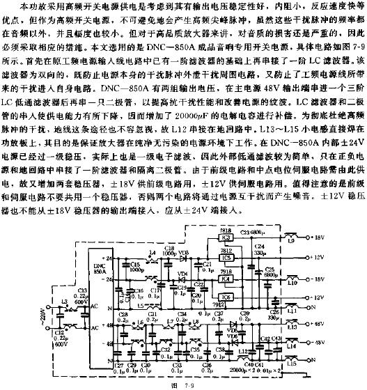 100W開(kāi)關(guān)電源功放的制作