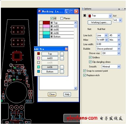 圖4 基于Working Layer的布線方式。
