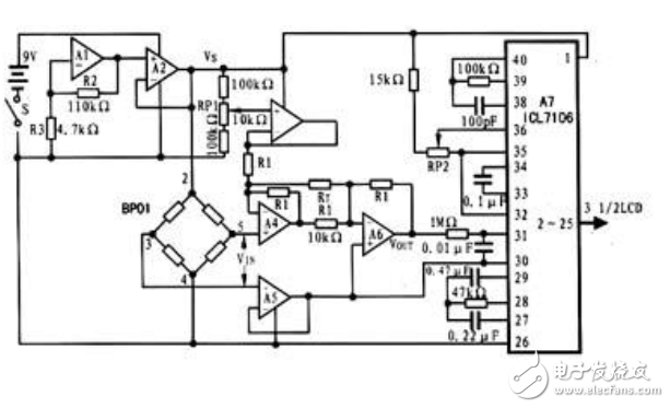 電路圖天天讀（11）：基于BP01在可穿戴血壓計(jì)中的電路設(shè)計(jì)圖